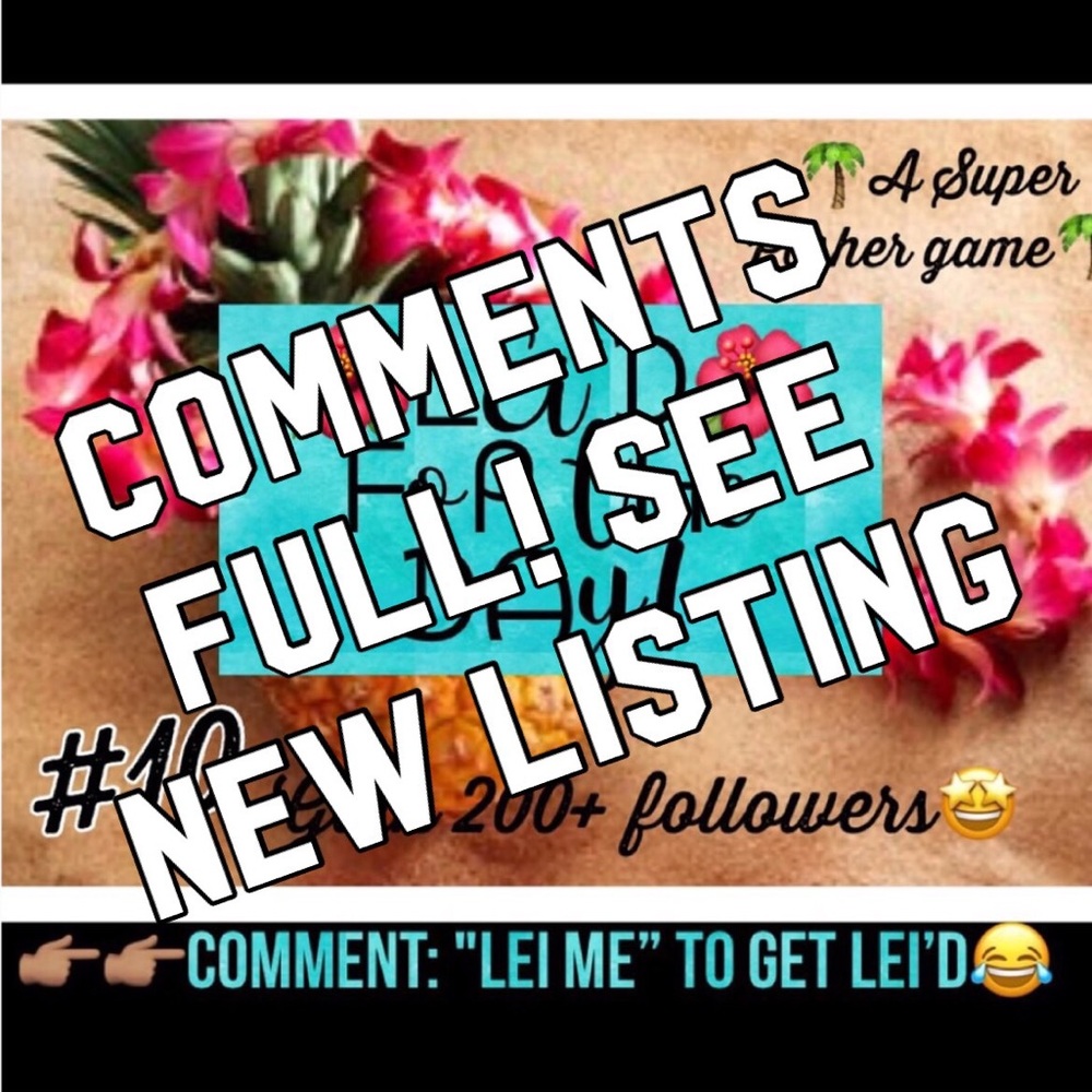 Comments almost full see new!